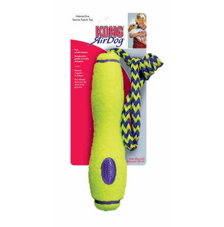 KONG AirDog Squeaker Fetch Stick with rope, medium, 1 st