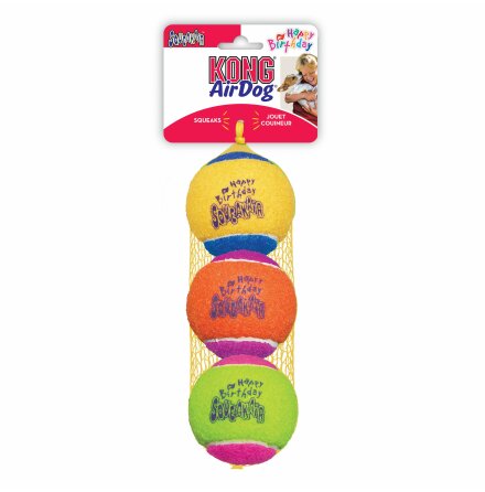 KONG SqueakAir Birthday Balls, AST2YE, 3st