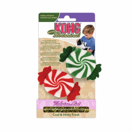 KONG Holiday Cat Botanicals Refillable Peppermints 2-pk, 2st