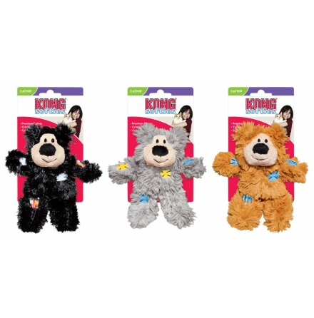 KONG Cat Softies Patchwork Bear [CSF43E] 3st