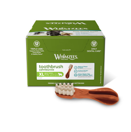 WHIMZEES Tuggben Tandborste, 120 g, XL, display med 18 st