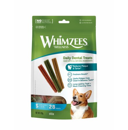 WHIMZEES Tuggben Stix, 28 g, S, pse med 28 st