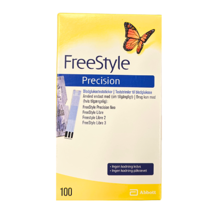 FreeStyle Precision, blodglukosteststickor, 100 st