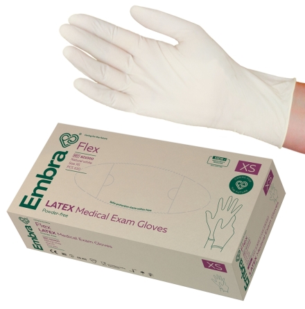 Underskningshandske FLEX latex PF