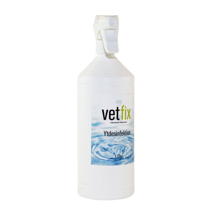 Vetfix Ytdesinfektion, v�teperoxid 4,9%, spray, 1 liter