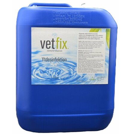 Vetfix Endoskop desinfektion, v�teperoxid 1,5%, 5 liter