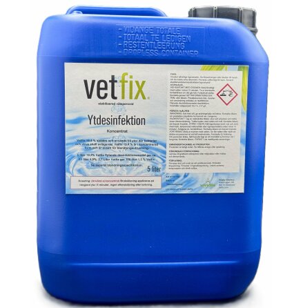 Vetfix Ytdesinfektion, v�teperoxid 19,4%, dunk, 5 liter
