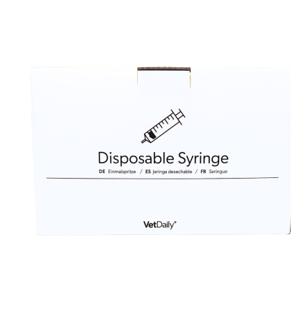 VetDaily Eng�ngsspruta 50ml, 3-part, side, Luer, 50st