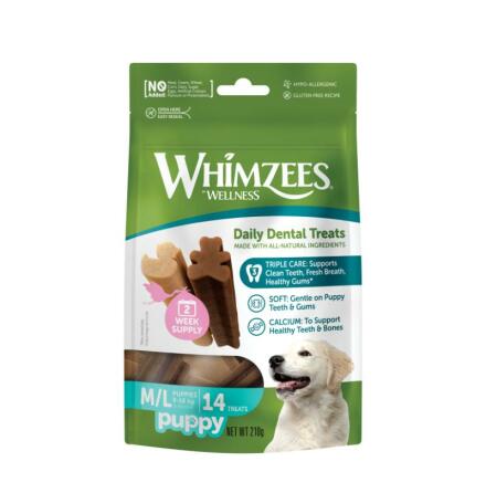 Whimzees tyggeben, Puppy, M, pose m/14 stk. (WHZ2008)