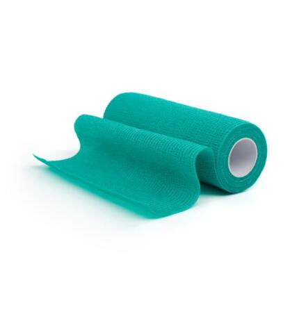 KRUUSE Sj�lvh�ftande Flexbandage, 15 cm x 4,5 m, gr�nt, 12st