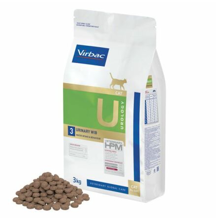 Virbac HPM Cat U3, Urology Urinary WIB 3 kg