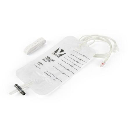 KRUUSE Urinp�se, 750 ml, 360� vridbart Luer Lock, 5 st