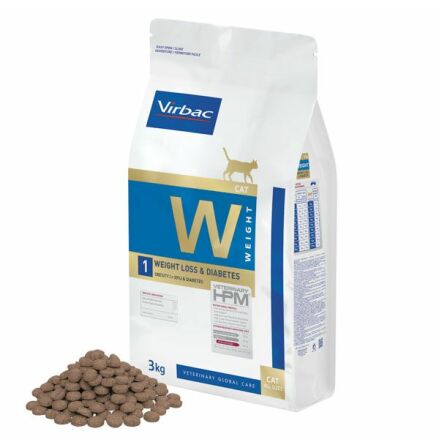 Virbac HPM Cat W1, Weight Loss & Diabetes 3 kg