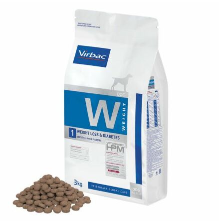 Virbac HPM Dog W1, Weight Loss & Diabetes 3 kg