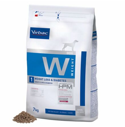 Virbac HPM Dog W1, Weight Loss & Diabetes 7 kg