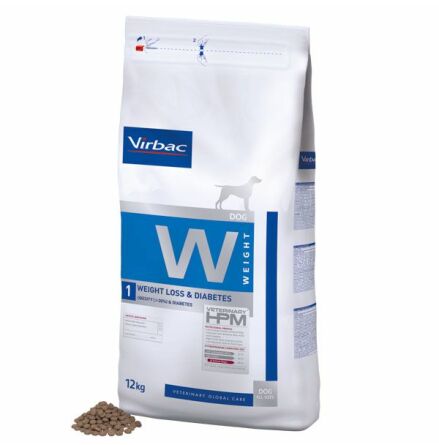 Virbac HPM Dog W1, Weight Loss & Diabetes 12 kg