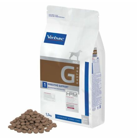 Virbac HPM Dog G1, Gastro Digestive Support 1,5 kg