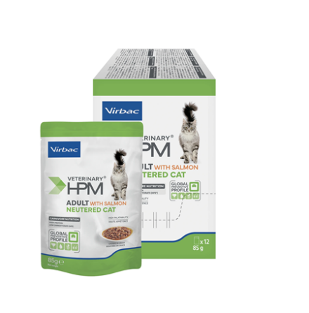 Virbac HPM Adult Neutered Cat WET 12x85g