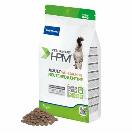 Virbac HPM Adult Neutered & Entire Cat Salmon 3 kg
