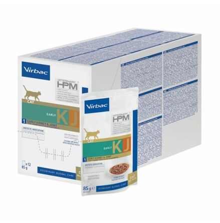 Virbac HPM WET Cat KJ1, Early Kidney & Joint , 12x85 g