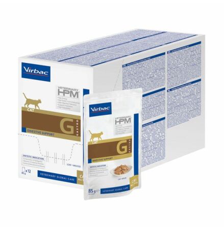 Virbac HPM WET Cat G1 Gastro Digestive Support 12 x 85 g
