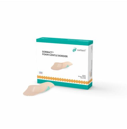 Sorbact Foam Gentle Border, 10 x 10 cm,  [98532] 10 st