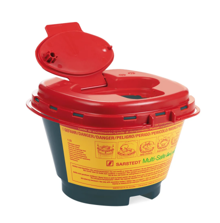 Sarstedt riskavfallsbeh�llare Multi-Safe Twin plus REC 1,5L