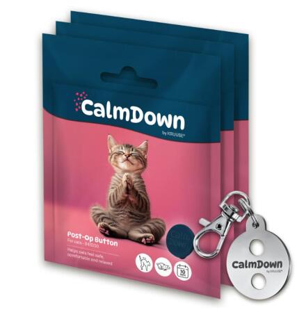 CalmDown by KRUUSE Cat Tag Kit, 3 buttons