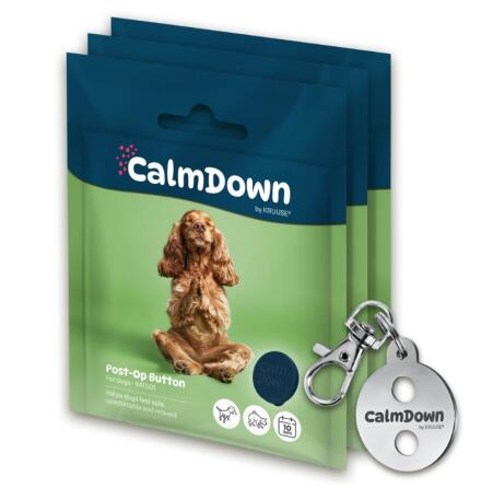 CalmDown by KRUUSE Dog Tag Kit, 3 buttons