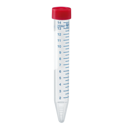 Provr�r plast steril 15ml  mj�lkr�r r�d/50
