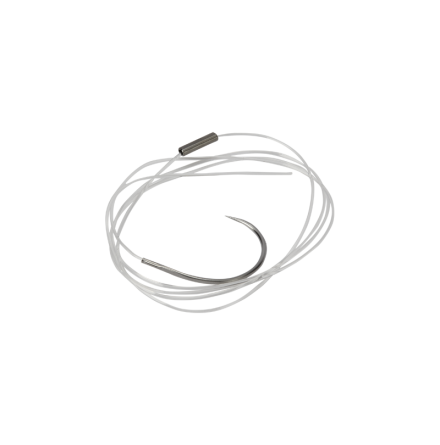 100LB NYLON 800MM W/ MED FABELLA NEEDLE & 12MM CRIMP STERILE