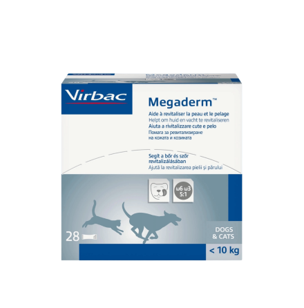 Virbac Megaderm katt/Hund under 10 kg 4 ml /28