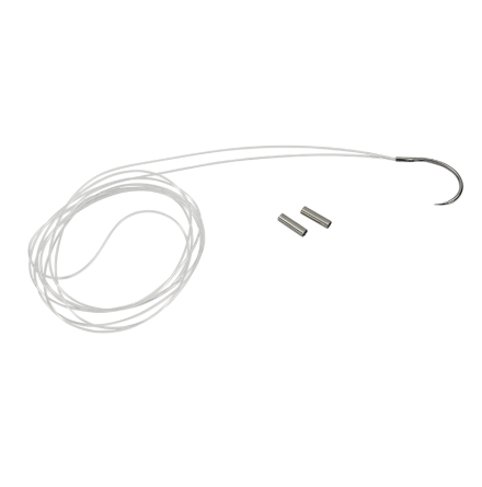 80LB DOUBLE NYLON 800MM W/ 12MM CRIMP & SMALL NEEDLE