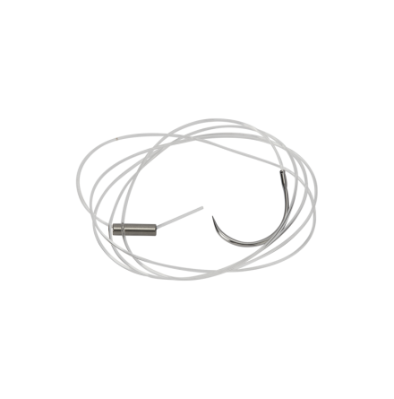 80LB NYLON 800MM W/ FABELLA NEEDLE & 12MM CRIMP STERILE