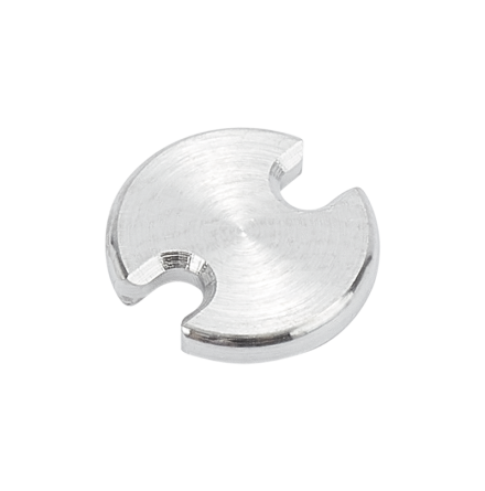 TITANIUM BUTTON 6MM 2 SLOTS