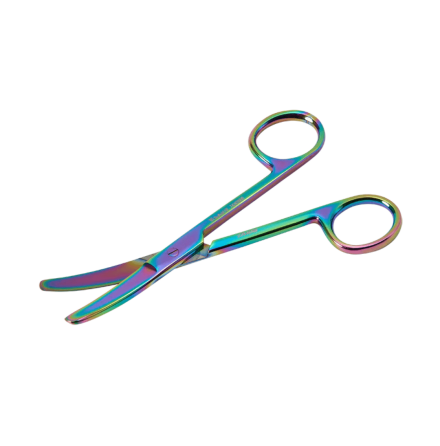 DRESSING SCISSOR B/B130MM CVD SERR RAINB