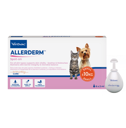 Virbac Allerderm Spot On 6 x 2ml till hund/katt under 10kg