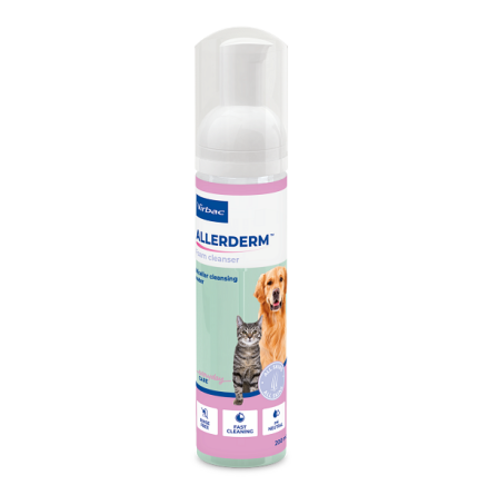 Virbac Allerderm Foam Torrschampo, 200ml