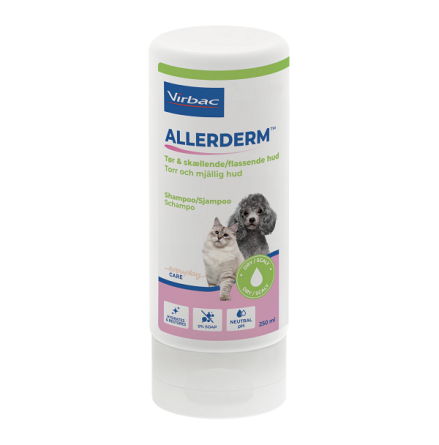 Virbac Allerderm Schampo torr & fj�llande hud, 250 ml