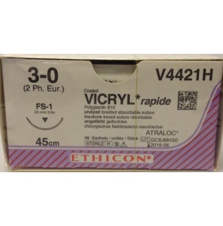 Vicryl Rapide 3-0 FS-1 45CM   V4421H