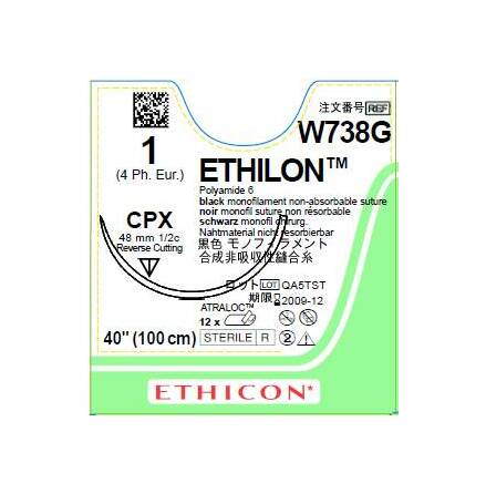 Ethilon 1 CPX 100cm W738