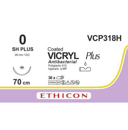 Vicryl Plus 0 SH 70cm VCP318H