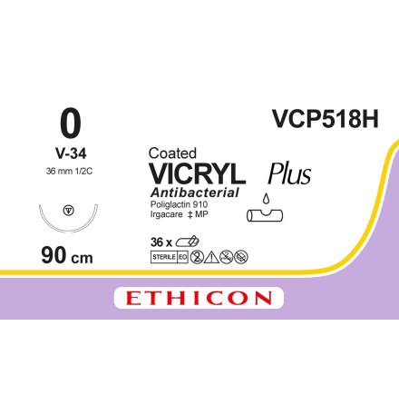 Vicryl Plus 0 VCP-34 90cm VCP518H