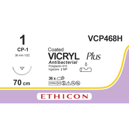 Vicryl Plus 1    CP-1 70cm VCP468H