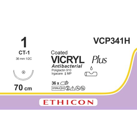 Vicryl Plus 1 CT-1 70cm VCP341H