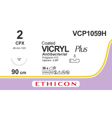 Vicryl Plus 2 CPX 90cm VCP1059H
