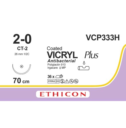 Vicryl Plus 2/0 CT-2 70cm VCP333H
