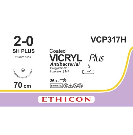 Vicryl Plus 2/0 SH 70cm VCP317H