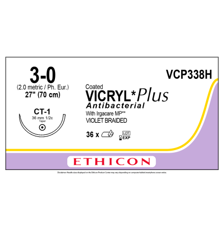 Vicryl Plus 3/0 CT-1 70cm VCP338H