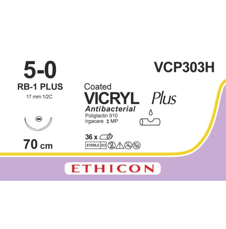 Vicryl Plus 5/0 RB-1 70cm VCP303H